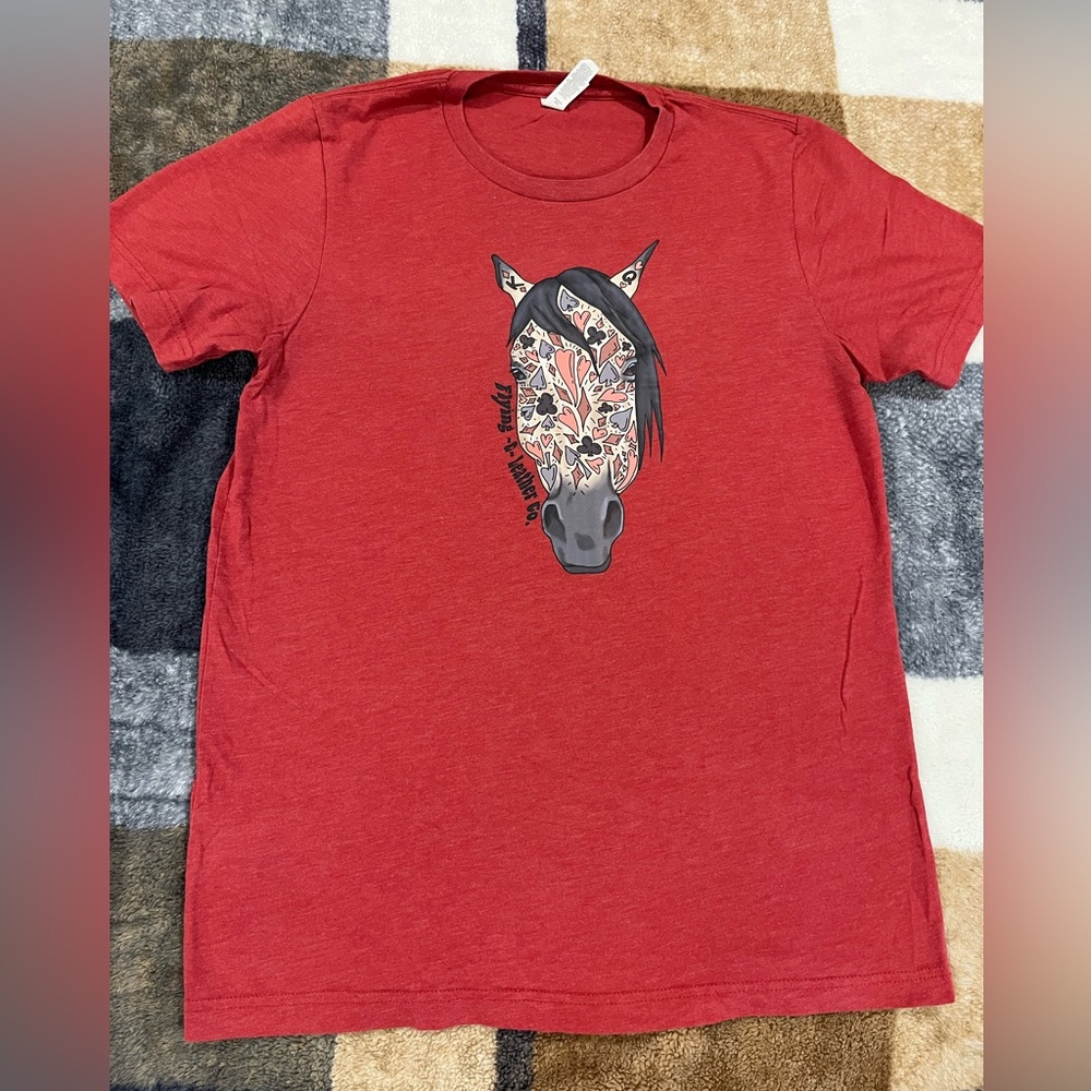 Bella Canvas Red Horse Graphic Tee